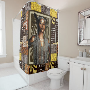 African Tribal Beauty Shower Curtain