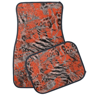 African, tribal. car floor mat