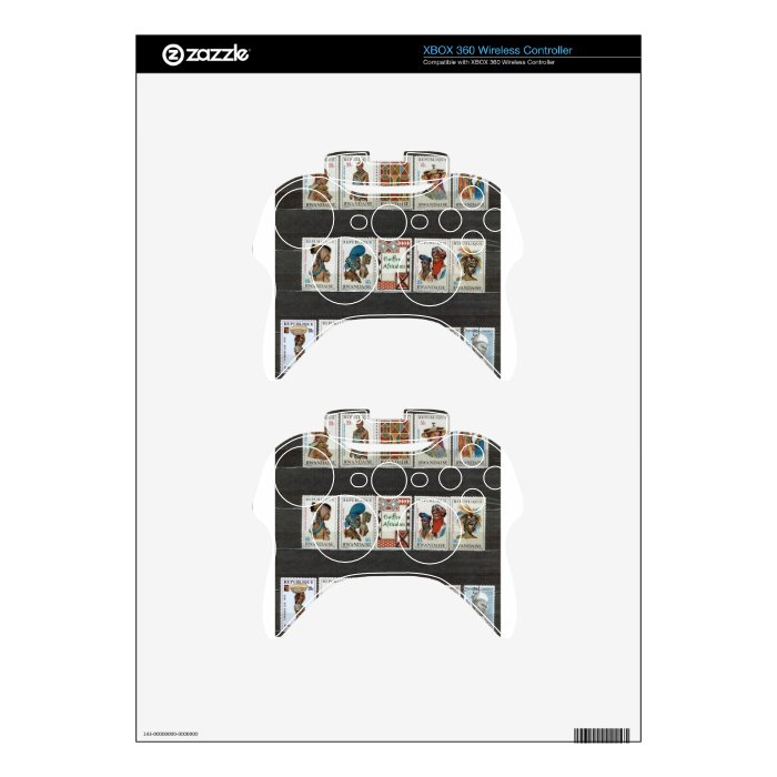 African tribal costumes xbox 360 controller skin