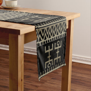 African Tribal Dance Short Table Runner