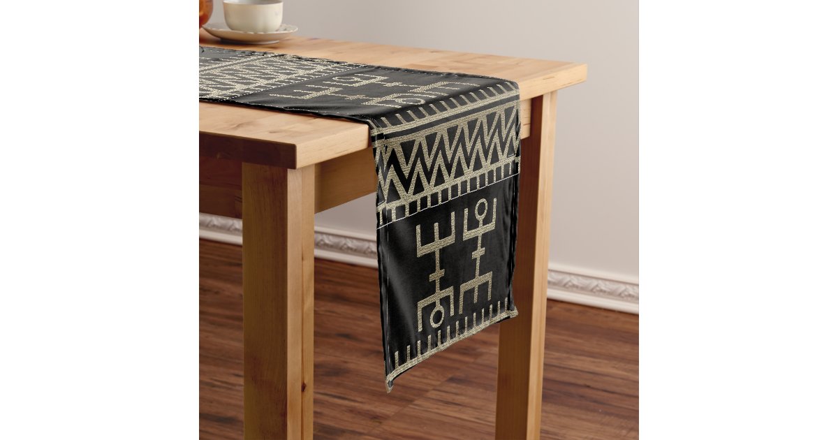 African Tribal Dance Short Table Runner | Zazzle