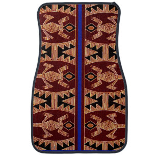 African Tribal Design Car Floor Mats