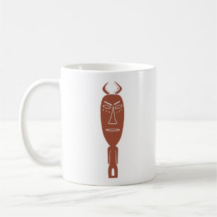 African tribal indigenous art Abstract face Coffee Mug