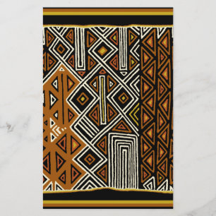 African Tribal Kuba Design Stationery