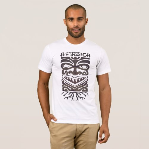 African Tribal Mask_African Roots T_Shirt