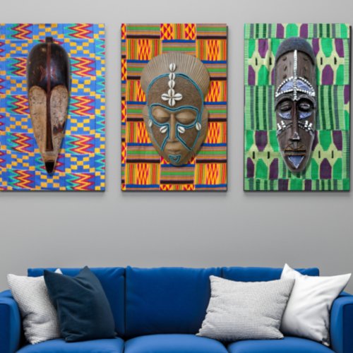 African Tribal Mask Canvas Print