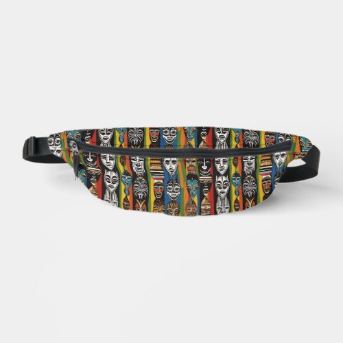 African Tribal Masks Fanny Pack