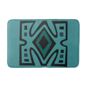 african tribal modern patterns bath mat