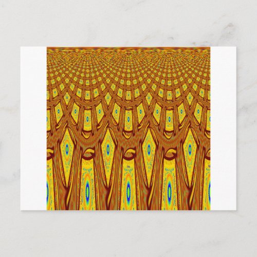 African Tribal Motif Postcard