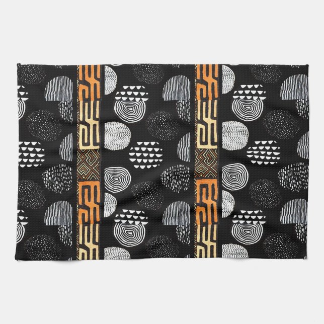 African Tribal Mud Cloth Pattern (Horizontal)