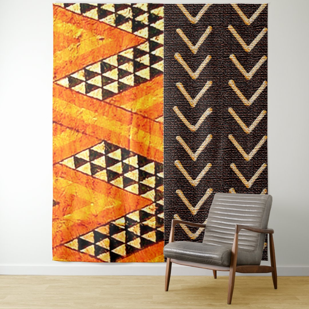 African Tribal Mud Cloth Tapestry Zazzle
