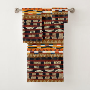 African Tribal Pattern Bath Towel Set