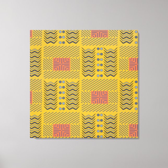 African Tribal Pattern Canvas Print (Front)