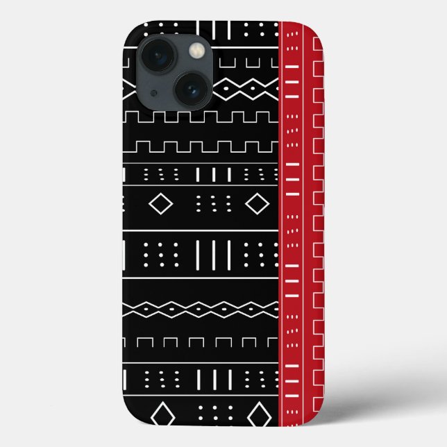 African Tribal Pattern Case-Mate iPhone Case (Back)