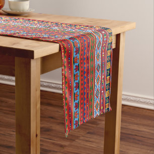 African Tribal pattern dining table runner