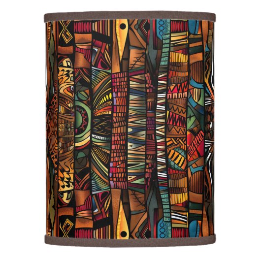 African Tribal Pattern Lamp Shade (Front)