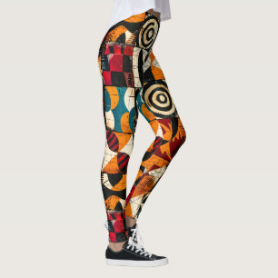 African Tribal Pattern Leggings
