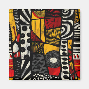 African Tribal Pattern Magnet