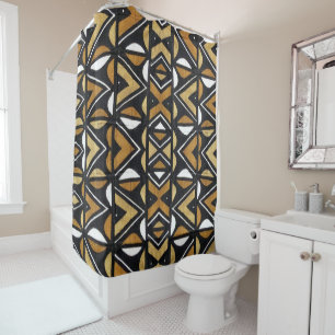 African Tribal Pattern Shower Curtain