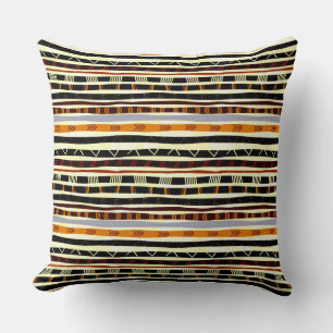 African Tribal Pattern  Throw Pillow