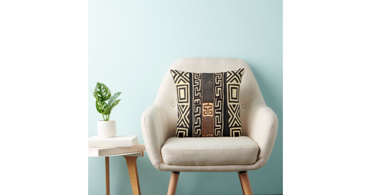 African Tribal Print Throw Pillow Zazzle