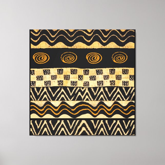 African Tribal Shaman Design Canvas Print (Front)