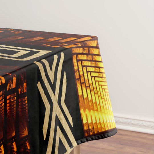 African Tribal Tapestry Motif Tablecloth