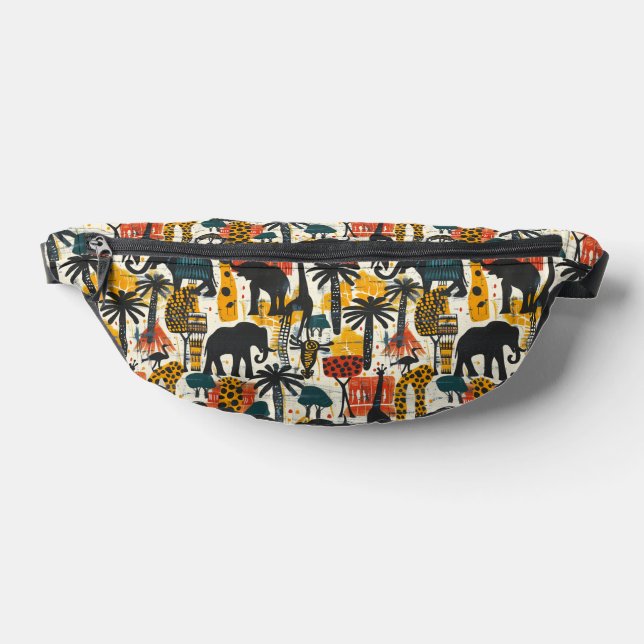 African Tribal Theme Fanny Pack (Lay Down)
