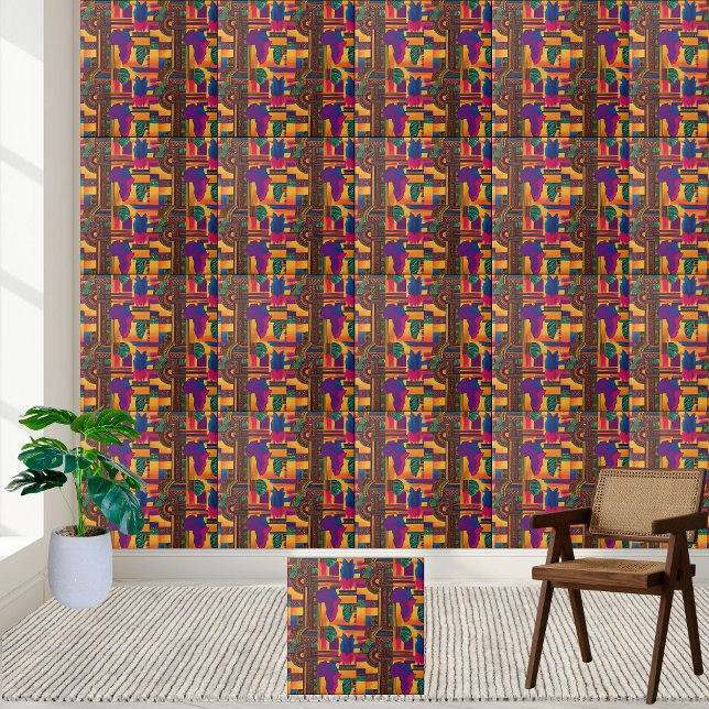 African Tribal Tile - Bold and Colorful (African Tribal Tile - Bold and Colorful)