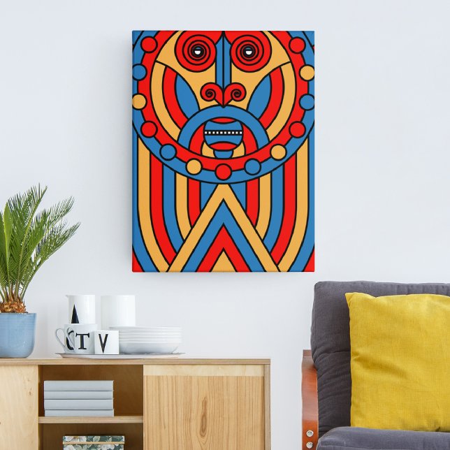 african tribal warrior canvas print (Creator Uploaded)