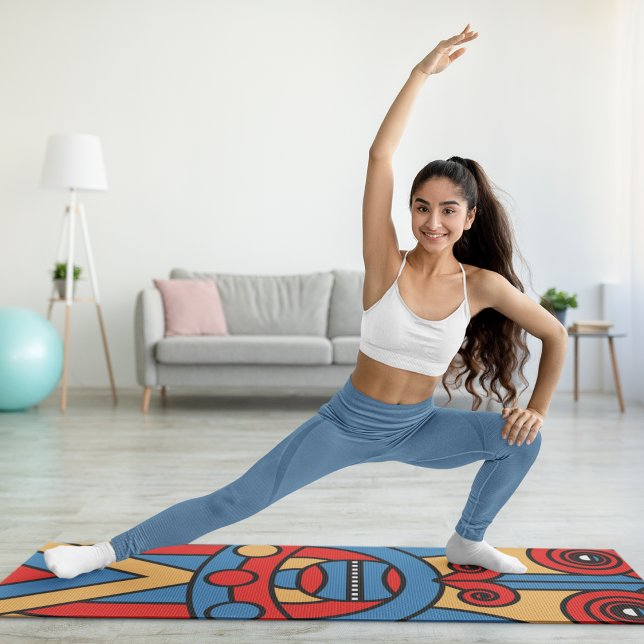 african tribal warrior yoga mat (Creator Uploaded)