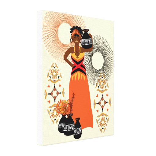 African Tribal Woman Print A fabulous illustratio | Zazzle