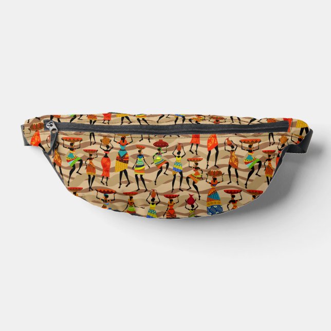 African Tribal Women Pattern Fanny Pack (Lay Down)