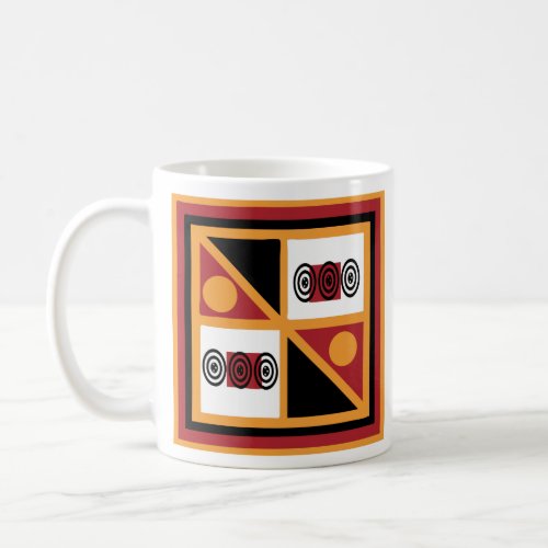 African tribe ornate pattern coffee mug
