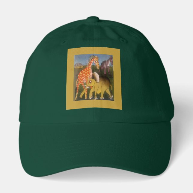 African Trio Art Print Hat (Front)