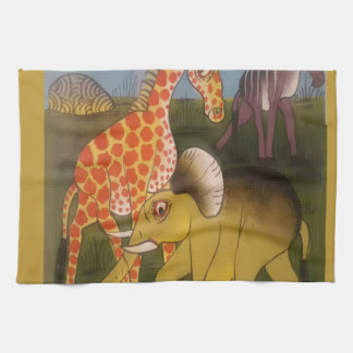 African Trio Art Print Kitchen Towel