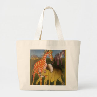 African Trio Art Print Large Tote Bag