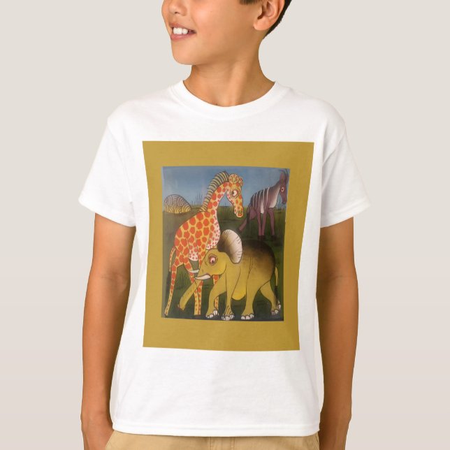 African Trio Art Print T-Shirt (Front)