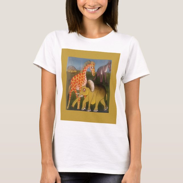 African Trio Art Print T-Shirt (Front)