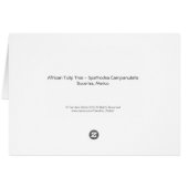 African Tulip Tree, Bucerias, Mexico Cards (Back Horizontal)