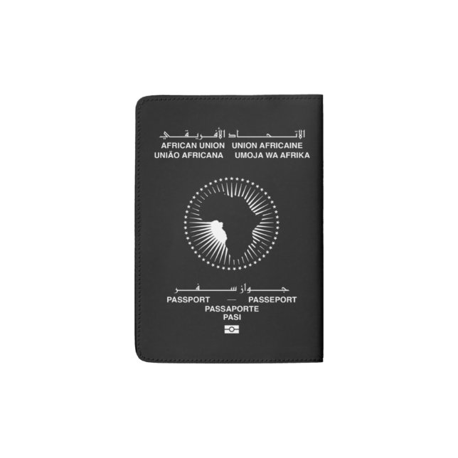 African Union Passport Cover - Right to Left (Back)