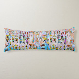 African Village Body Pillow