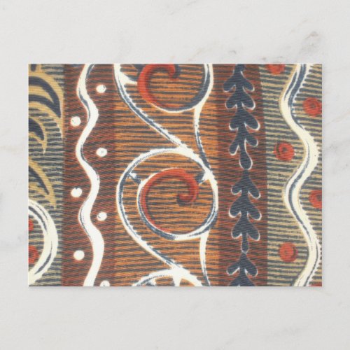 African vintage pattern Customize Product Postcard