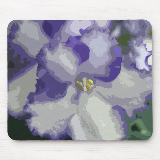 African Violet Abstract Mousepad