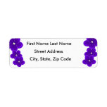 African Violet Address Labels at Zazzle