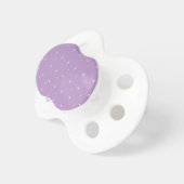African Violet And Shining Stars Elegant Pattern Pacifier (Front Right)
