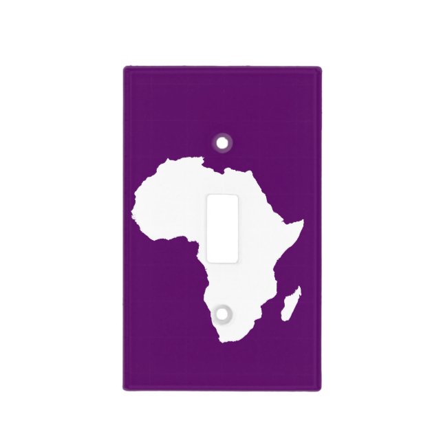 African Violet Audacious Africa Light Switch Cover (Front)