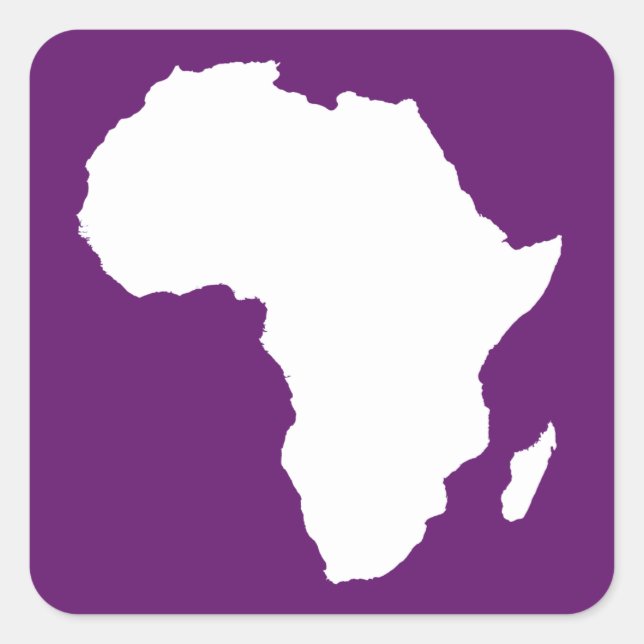 African Violet Audacious Africa Square Sticker (Front)