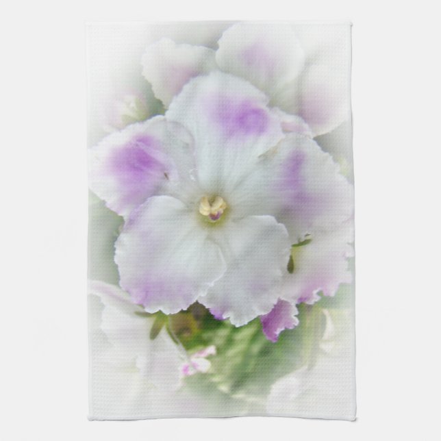 African Violet Blossom Towel (Vertical)