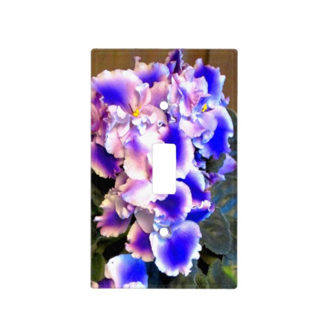 African Violet Blue Light Switch Cover (Front)